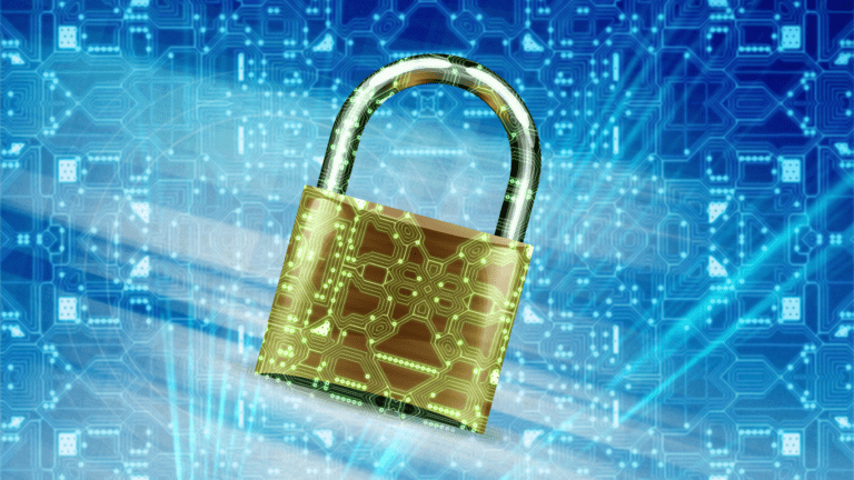 a lock showing digital security