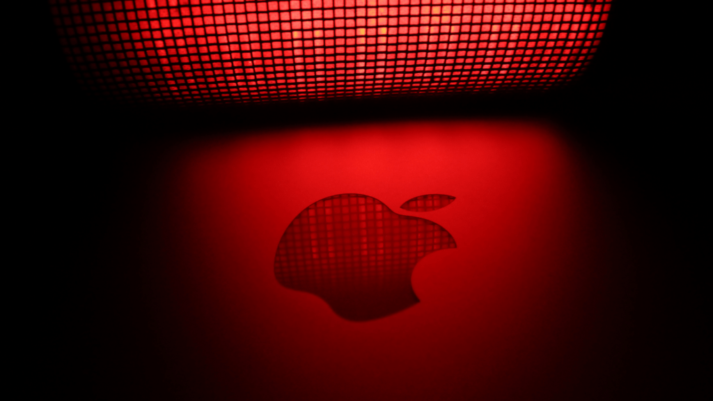 an illustration of apple logo