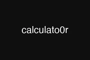 calculato0r