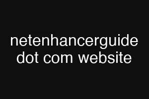 netenhancerguide dot com website